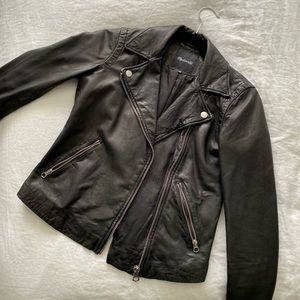 Madewell Washed Leather Moto Jacket